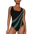 thumbnail image 4 of WILLBEST Trajes de Baño Niña Natación Talla Grande Traje de Baño Para Mujer Cuello En U Color Sólido Monokini Trajes de Baño Verano Ropa de Playa, 4 of 4