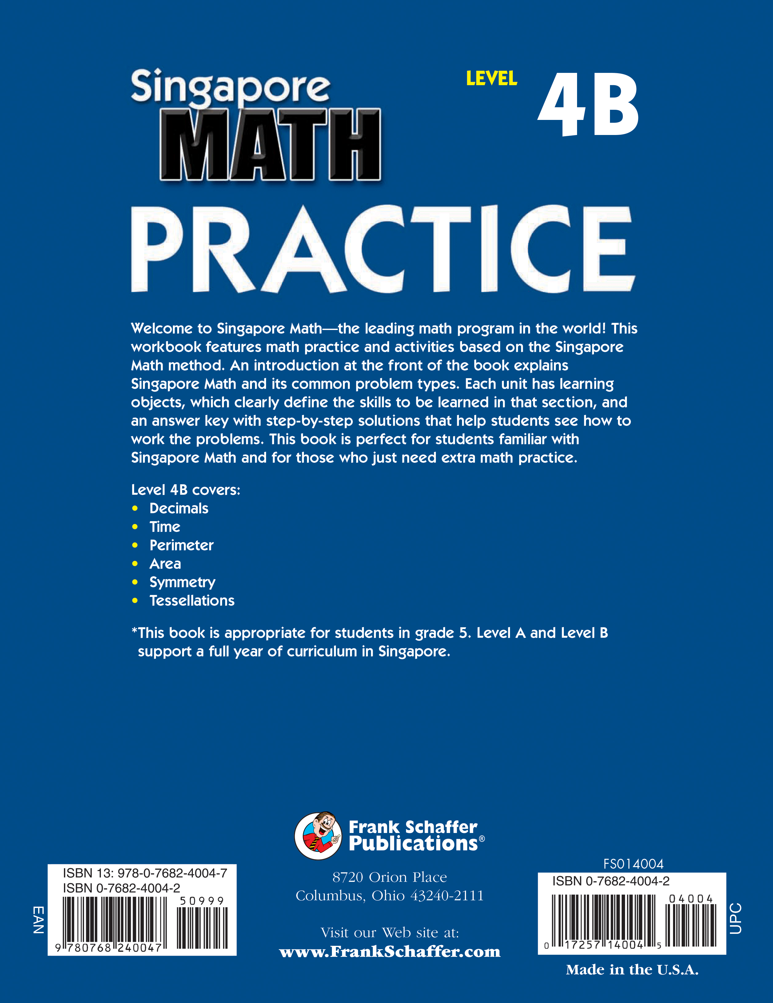 Carson Dellosa Singapore Math Level 4B Math Practice Workbook Grade 5 (128 pages) - image 3 of 5