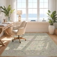 thumbnail image 3 of Design&I 5'x7' Ultra Soft Area Rug, Floral Medallion With Scrolling Vine And Botanical Border Oushak Flowing Dynamic None Fluffy Washable Non Shedding for Bedroom Living Room Home Office, 3 of 7