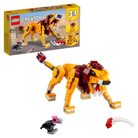 UPC: 0673419336499 | LEGO Creator 3in1 Wild Lion 31112 Building Toy Set (224 Pieces)