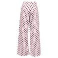 thumbnail image 6 of Women's Polka Dots Straight Leg Jeans Vintage Denim Pants Color Pink Size L, 6 of 6