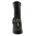 thumbnail image 4 of Women's 10" Harness Biker Boot Black, 4 of 5
