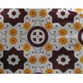 thumbnail image 4 of oneOone Georgette Viscose Maroon Fabric Geometric Block Dress Material Fabric Print Fabric By The Yard 42 Inch Wide, 4 of 4