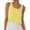 Yellow, variant on Cotton Linen Tank Tops Womens Square Neck Casual Crop Camisole Tops Sleeveless Summer Basic Tanks Shirts