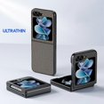 thumbnail image 2 of For Samsung Galaxy Z Flip5 Ultra-thin Plain Skin Leather Phone Case, 2 of 5