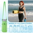 thumbnail image 4 of 2pcs Water Bottle Holder with Shoulder Strap, Mesh Water Bottle Sleeve Bag, Crossbody Bottles Carrier Sling Pouch for Hiking Gym Camping Walking Travel, Dark Blue,Dark Green, 4 of 7