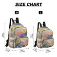 thumbnail image 3 of JIALIOU Mini Backpack Purse for Women Quilted Casual Daypack Small Travel Shoulder Bag, Peacocks in Alpine Meadow, 3 of 7
