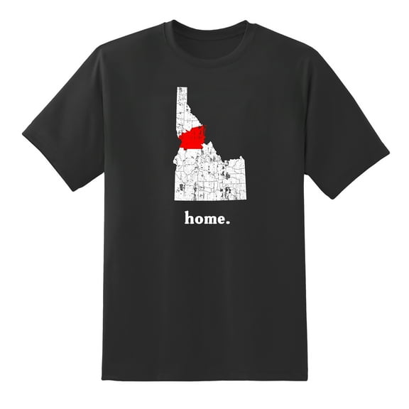 ID Map Idaho Home State Love Idaho Home Design T Shirt Black