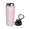 thumbnail image 2 of Goofa Heart Buffalo Plaid Print 18oz Sports Insulated Kettle With Straw Water Bottle Sports Water Bottle For Running Hiking Cycling Climbing Mans Womans, 2 of 7