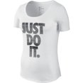 thumbnail image 1 of Nike SCP Paper Just Do It MRG Women's T-Shirt White/Black 803954-100, 1 of 2