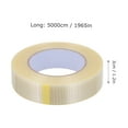 thumbnail image 5 of Jiandong Fiber Tape Transparent Fiberglass Strapping Tape for Packaging & Repair(1968.5X1.18X0.04Inch), 5 of 10