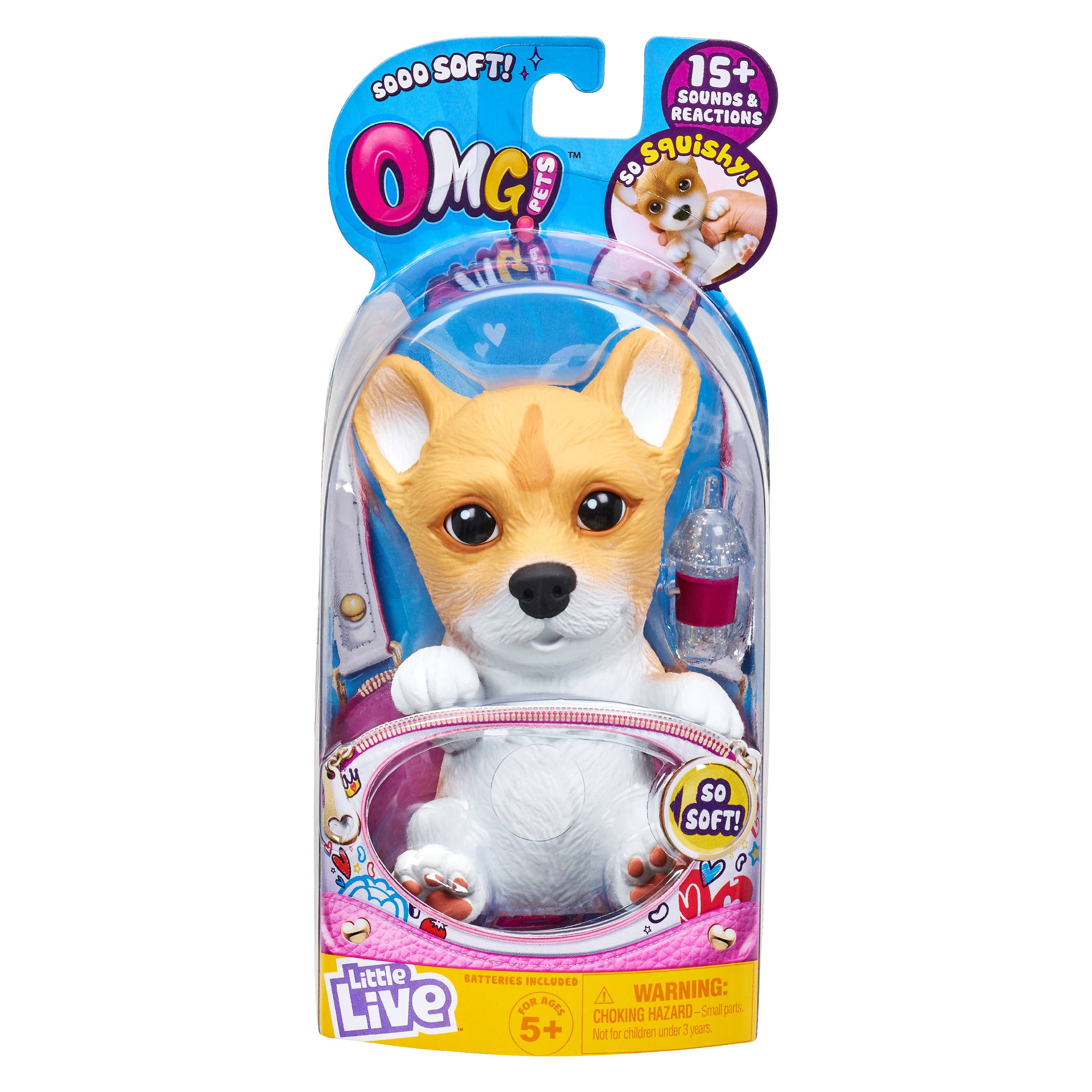 Little Live OMG Pets Soft Squishy Puppy Dog that Comes to ...