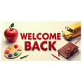 thumbnail image 1 of Welcome Back Banner Colorful Confetti Balloons Decorative Background Party Supplies Event Backdrop Celebration Welcome Banner Photography Props, 1 of 4
