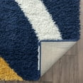 thumbnail image 6 of Uptown Shag Contemporary Shag Thick Navy and Gold Indoor Area Rug, 6.7' x 9', 6 of 7