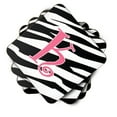 thumbnail image 2 of Letter K Initial  Zebra Stripe and Pink Foam Coaster Set of 4, 2 of 3