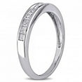 thumbnail image 2 of Semi Eternity Princess Cut Diamond Wedding Band 14K White Gold 0.50ct, 2 of 3