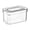 A, variant on Refrigerator Storage Box with Lid, Clear Food-Grade Fresh-Keeping Container for Kitchen, Vegetable and Fruit Sorting Organizer Bins for Fridge Crisper Drawer