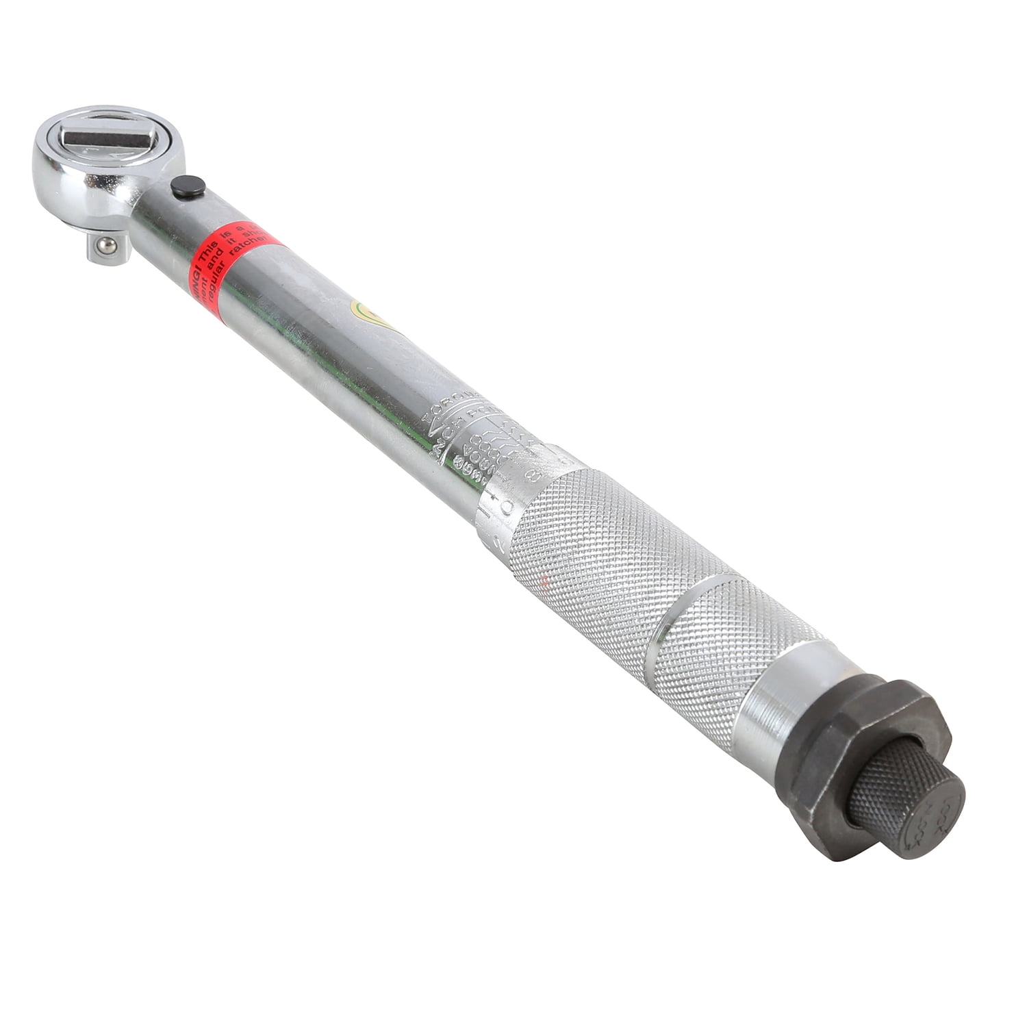 GreatNeck Click Style Torque Wrench, Chrome Plated Alloy Steel, 3/8" Drive, 120 to 960 in/lb Range