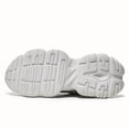 thumbnail image 4 of Men's White Black Chunky Platform Dad Sneakers, Breathable Mesh Fashion Athletic Shoes, Non-Slip Casual Walking Shoes for Daily Wear, 4 of 9