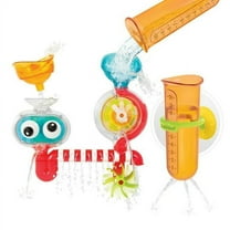 Yookidoo Baby Bath Toy - Spin N Sprinkle Transparent Water Lab, Attaches to Any Tub Wall, 1-3 Years