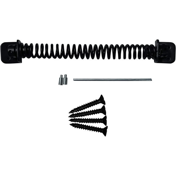 Akatva"Limpopo" 10.50” inches Gate Springs Self Closing Outdoor Gates – Gate Closure Black Powder Coated – Gate Springs in Black