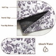 thumbnail image 6 of Round Rugs 3Ft, Purple Flower Round Area Rug Washable Indoor Throw Carpet, Vintage Farmhouse Boho Leaf Spring Plant Small Non Slip Circle Rug for Bedroom Living Room Home Decor Aesthetic, 6 of 8