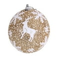 thumbnail image 7 of Shatterproof Christmas Ornaments 3.15 Inch Foam Ball, Snow Frosted Glitter Christmas Tree Decorations with Elegant Sparkle, Lightweight Hanging Balls for Xmas Tree Wreath and Mantle, 7 of 7