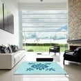 thumbnail image 7 of Ahgly Company Machine Washable Indoor Rectangle Transitional Electric Blue Area Rugs, 5' x 7', 7 of 7