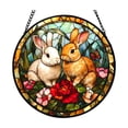 thumbnail image 1 of ERK 1Pcs Stained Window Hanging For Home Garden With Suction Cups, 1 of 5