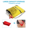 thumbnail image 3 of REGALWOVEN Polyester Drawstring Bag, Reflective Cinch Sack for Gym Sports Yellow, 3 of 7
