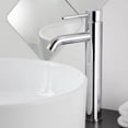 thumbnail image 1 of Aquaterior Single Handle Vessel Sink 14 inch Tall Bathroom Sink Faucet Hot and Cold Water Mixer Brass Body Single Hole Faucet Chrome (CUPC NSF CEC) Aquaterior Modern, 1 of 9