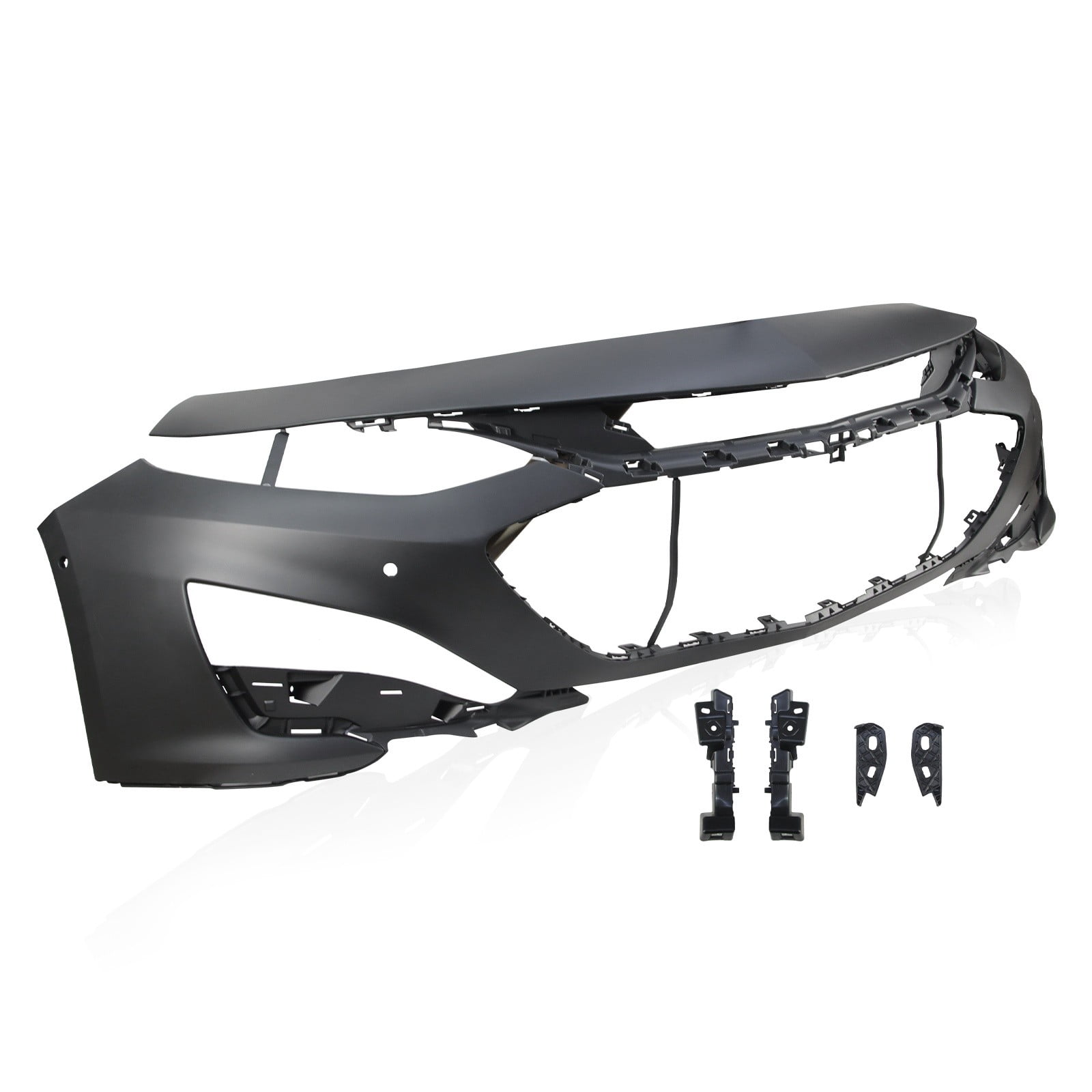 Primed Front Bumper Cover For 2019-2021 Chevy Malibu W/Senser Holes