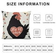 thumbnail image 5 of YINGXI  Just A Girl Who Loves Chicken Throw Pillow Case,Silhouette Chicken Decorative Cushion Cover for Farmhouse Living Room Girls Room, for Chicken Lovers Girls Kids Daughter 18x18in, 5 of 5