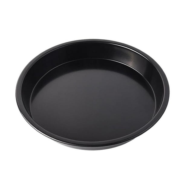 Molde para pasteles, bandeja para pizza, bandeja de acero al carbono antiadherente para hornear pizza, plato para servir pizza Estilo 2 de 13 pulgadas