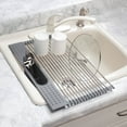 thumbnail image 2 of Over-the-Sink Roll-Up Drying Rack with Utensil Holder by Home Marketplace, 2 of 7