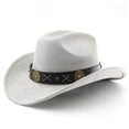 thumbnail image 2 of Western Style Cowboy Hat Curved Brim Ideal For Outdoor Adventure Travel Riding And Everyday Use, 2 of 3