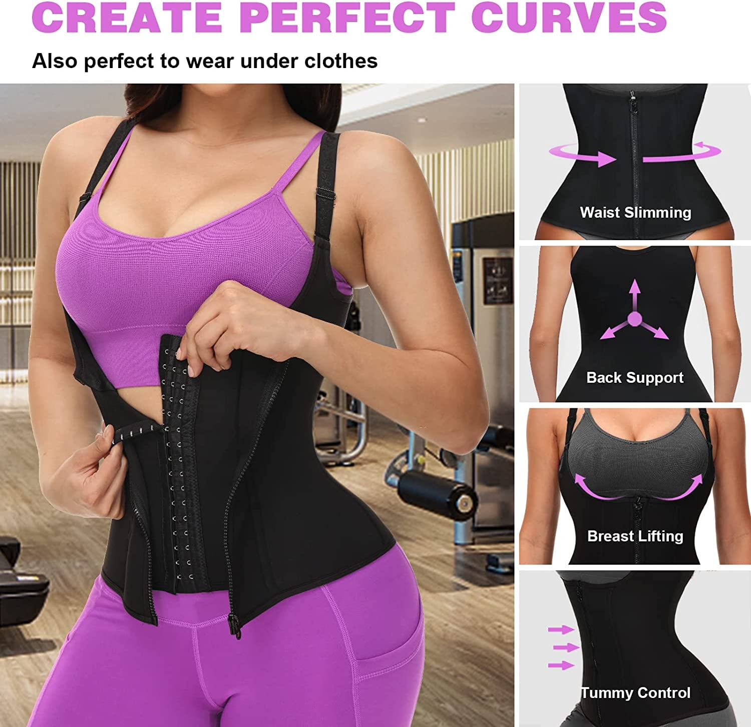 Waist Trainer Corset for Weight Loss Sport Workout Body Shaper Tummy Fat  Burner, Nude, X-Large (Waist 31.5-33.8inch) at  Women's Clothing store