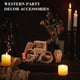 thumbnail image 3 of 24 Decoraciones para Fiestas con Temática del Oeste, 12 Fardos de Heno Decorativos y 12 Cuerdas de Retorcidas para Centros de Mesa de Vaqueros., 3 of 5