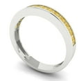thumbnail image 2 of 0.84 ct Brilliant Princess Cut Natural Citrine 18K White Gold Band SZ 7.75, 2 of 6