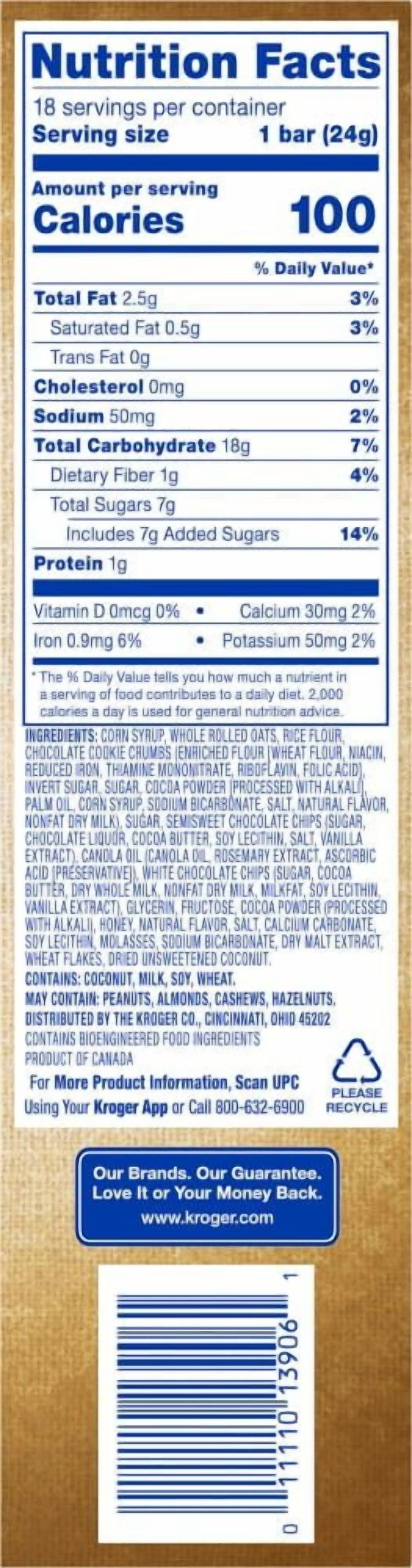 KR Cookies & Créme Chewy Granola Bars 18 ct / 0.84 oz - Pack of 2