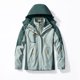 thumbnail image 3 of Parka impermeable para exteriores para hombres y mujeres, conjuntos de dos piezas, conjunto de abrigo de invierno cálido 3 en 1 para acampar y hacer senderismo, chaquetas a prueba de viento, 3 of 5