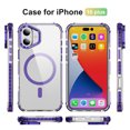 thumbnail image 6 of Decase Magnetic Case for iPhone 16 Plus Case with Built-in Kickstand,Compatible with Mag-safe,Slim Fit Shockproof Crystal Cover for iPhone 16 Plus 6.7" Clear Phone Case,Purple, 6 of 9