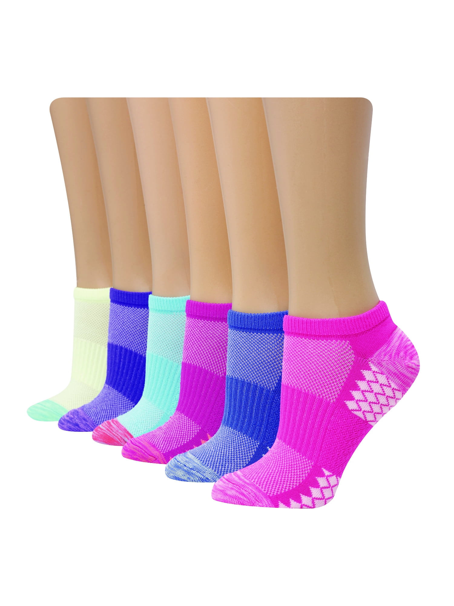 Hanes Women's Performance Cool No-Show Socks 6 pack - Walmart.com