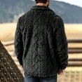 thumbnail image 4 of Maqroz Mens Winter Coats Sherpa Fleece Jacket Button Down Long Sleeve Warm Flannel Shirts Outerwear Fall Clothes Casual Jackets with Pockets, 4 of 5