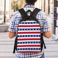 thumbnail image 2 of Easygd American Patriotic Stars And Stripes Versatile and Stylish Backpack: Comfort, Storage, and Durability for College,Work, Travel, and Everyday Use, 2 of 8