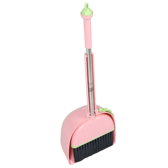 RENACLIPY 1 Set Plastic Broom and Dustpan for Indoor Cleaning, Child-Friendly Design, Easy to Use