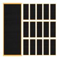 thumbnail image 1 of Cinta de agarre de espuma para diapasón, 16 unidades, pegatinas adhesivas de madera para mini monopatín, antideslizantes, suaves, autoadhesivas, de espuma negra, 38 mm x 110 mm., 1 of 8