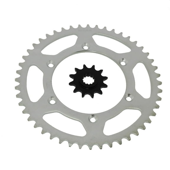 Suzuki RMX250 12 Tooth Front and 48 Tooth Rear Silver Sprocket 1990 - 1998