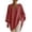 Wine, variant on SeekIslan Women's Sweaters with V Neck Long Sleeve Loose Knit Poncho Pullover
