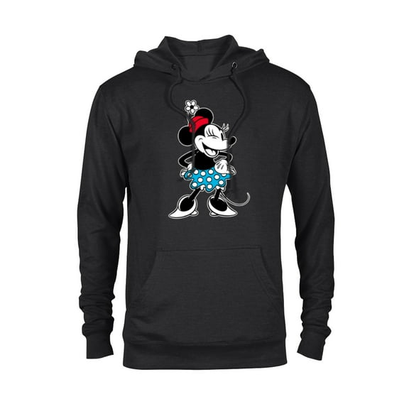 Disney Minnie Mouse Sassy Wink Black - Pullover Hoodie for Adults - Customized-Black